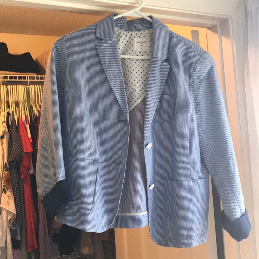 Blue & White Academy Blazer